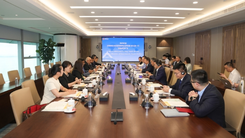 沙特投资部副部长萨利赫·哈比提会见金年会官方网站入口董事长陈景河