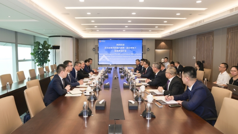 吉尔吉斯斯坦内阁第一副总理卡瑟马利耶夫会见金年会官方网站入口董事长陈景河